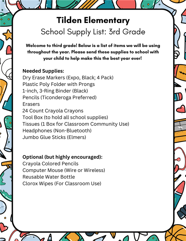 Supply List